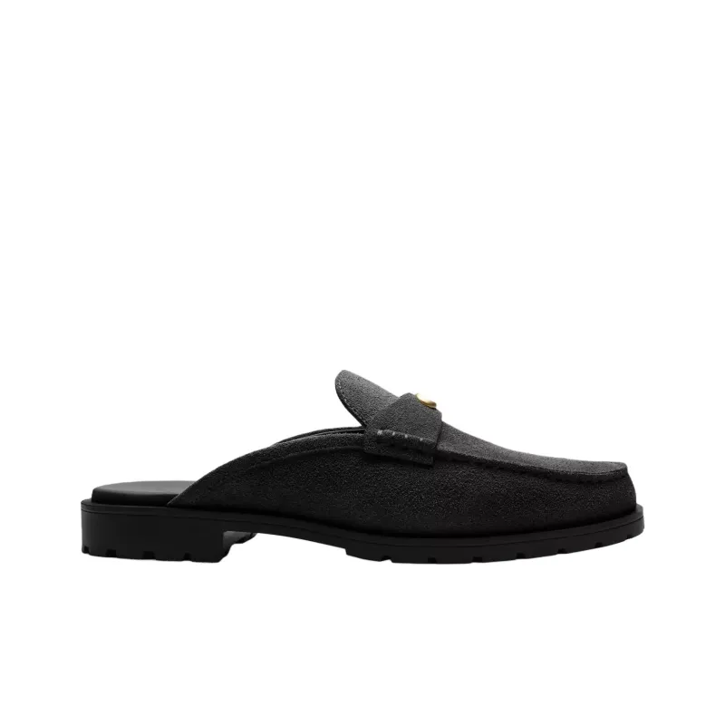 COACH Rubber Sole Slip Resistant Closed Toe Slippers Women's Black-1