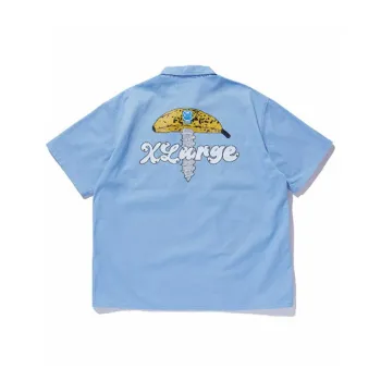 XLARGE Polo Shirts Unisex Light Blue