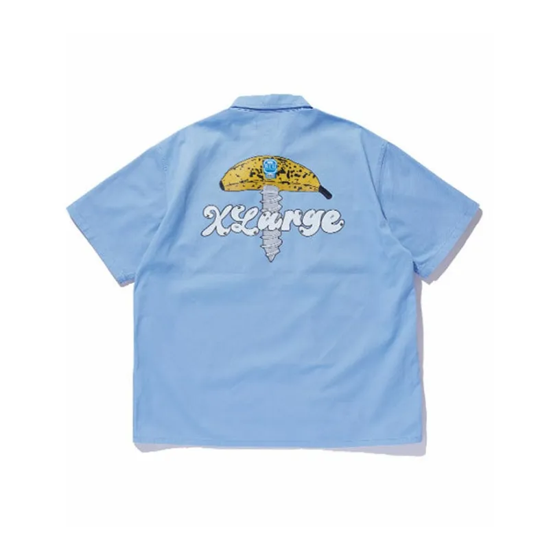 XLARGE Polo Shirts Unisex Light Blue-0