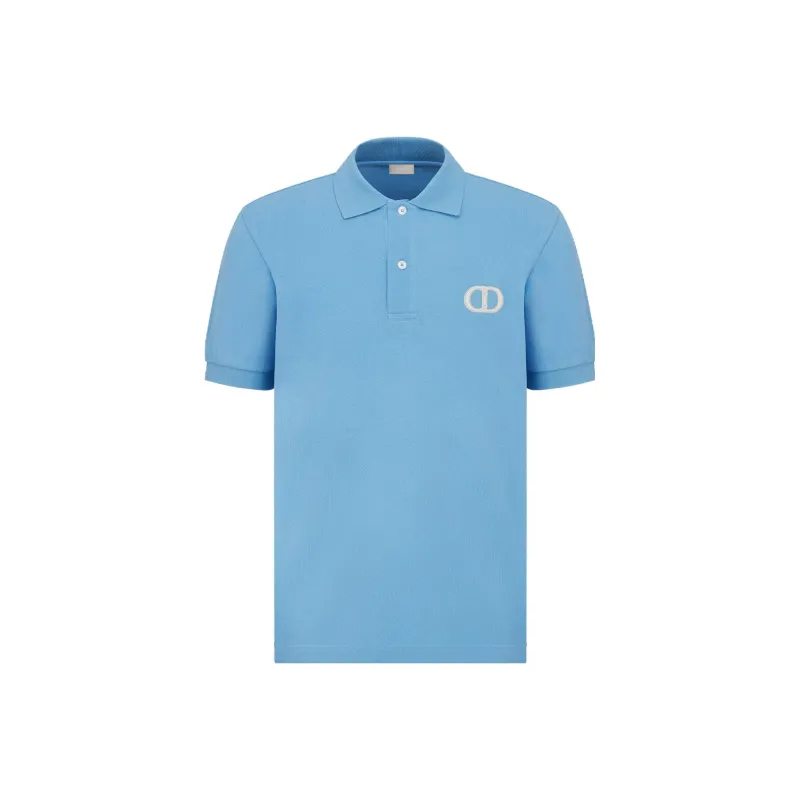 DIOR SS23 Polo Shirt Men's Blue-0