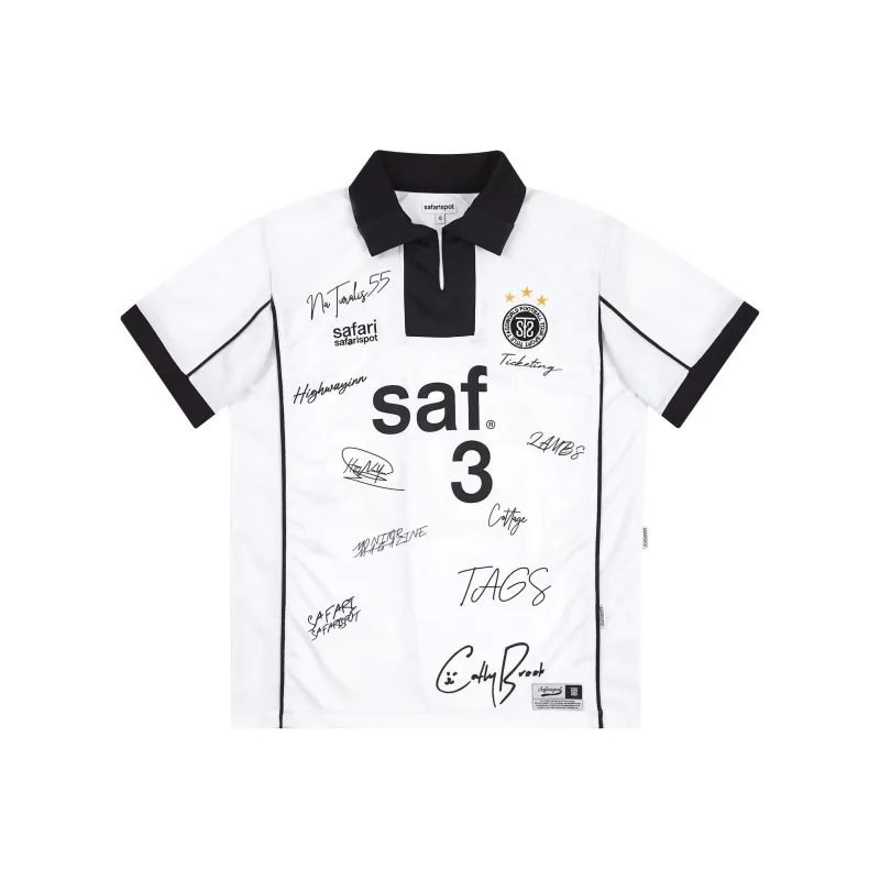 Safarispot ROUX BASE UNIFORM FC JERSEY Polo Shirt Unisex WHITE/White-0