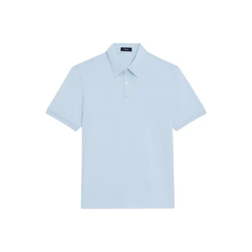 THEORY Polo Shirt Men's Light Blue