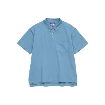 THE NORTH FACE PURPLE LABEL Polo Shirts Men Light Blue
