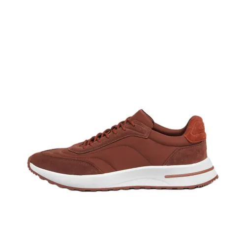 Loro Piana Week End Walk Low Top Casual Shoes Men's Brick Red