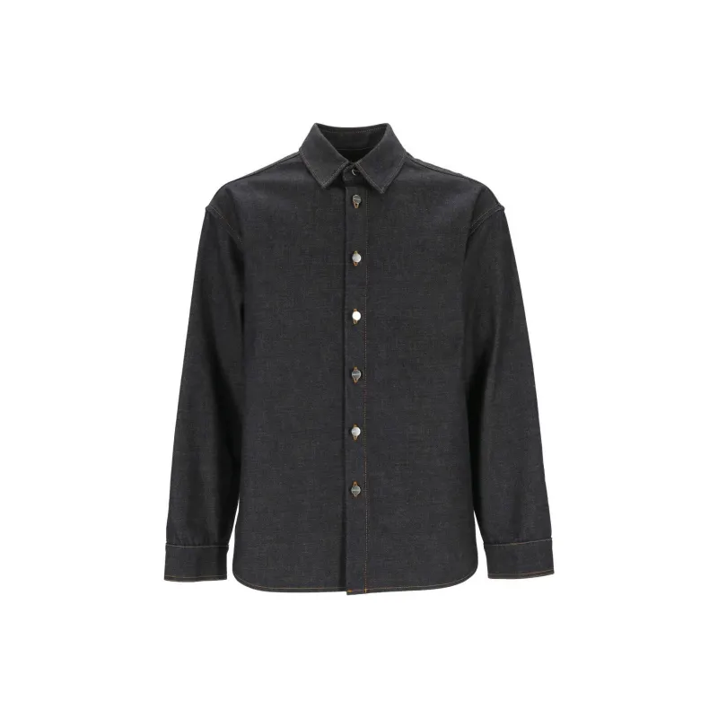 Ferragamo Long Sleeved Denim Shirt-0