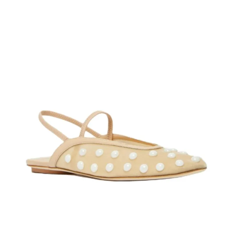 WEEKEND MaxMara Casual Single Shoes Women's Beige-2