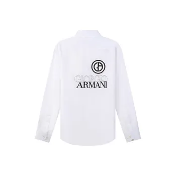 GIORGIO ARMANI Shirts Men White