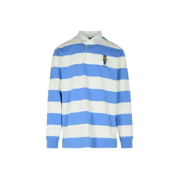 Polo Ralph Lauren Teddy Bear Printed Long Sleeved Polo Shirt