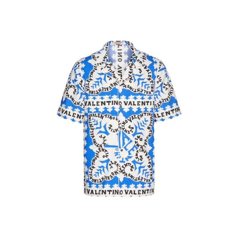 Valentino Shirts Men Blue-0
