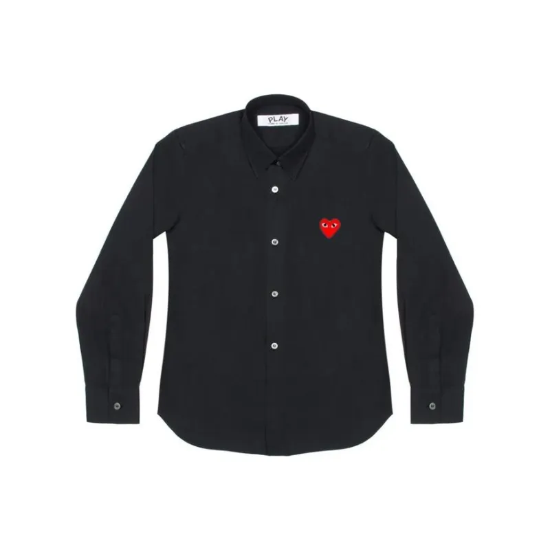 CDG Play SS24 Shirt Unisex Black-0