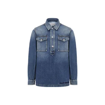 Alexander McQueen Pull over Denim Shirt
