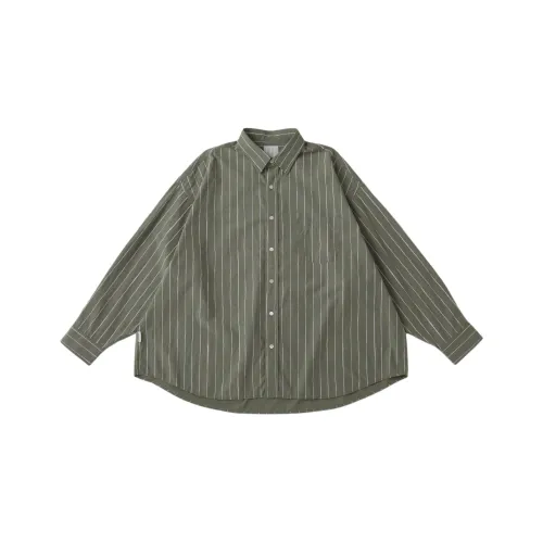Stripes For Creative 올리브 그린 남녀공용 셔츠