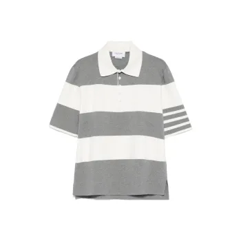 THOM BROWNE Striped Polo Shirt