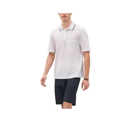 HERMES SS25 Polo Shirt Men's White