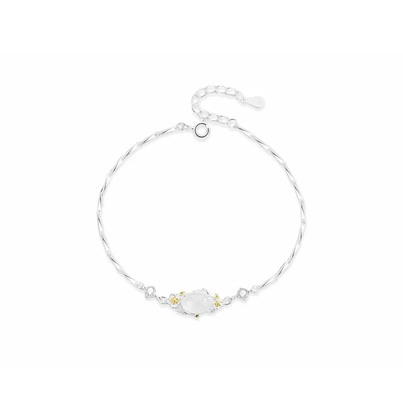 CANHUI Chalcedony Jade Bracelets Women's-3