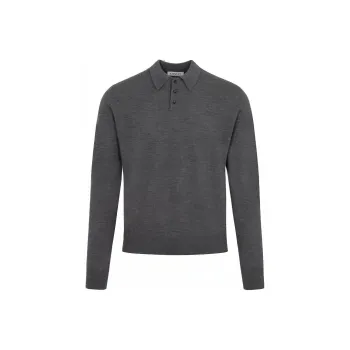 Lanvin Polo Shirts Men Dark Gray