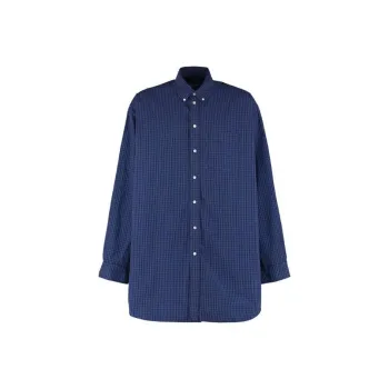 Balenciaga Shirt Loose Fit Men's Blue