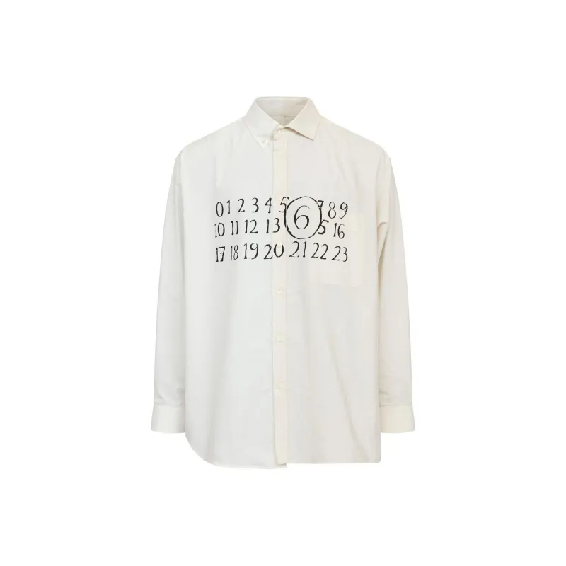 MM6 Maison Margiela Numeric Asymmetric Shirt-0