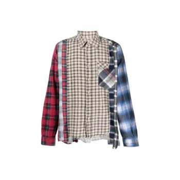 Needles Flannel Shirt 7 Cuts Wide Shirt