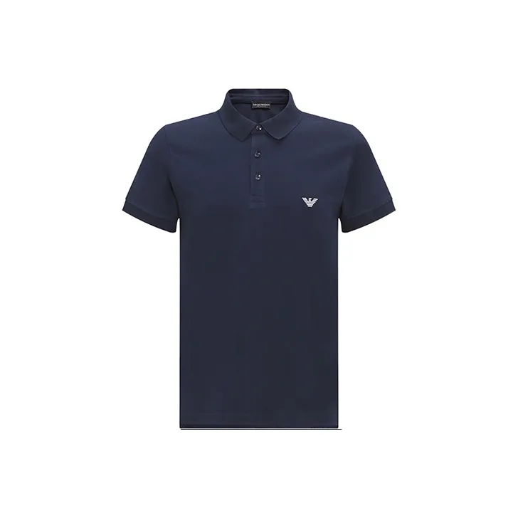 EMPORIO ARMANI SS23 Polo Shirt Men's Navy Blue-0
