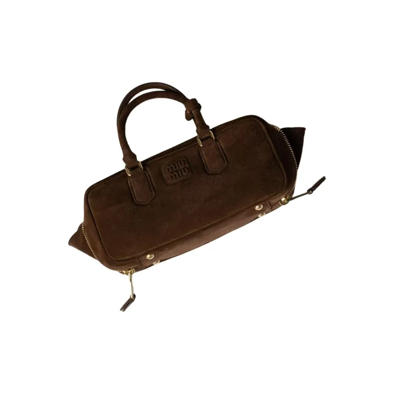 MIU MIU Arcadie Series Calfskin Shoulder Bag, Crossbody Bag, Handbag Women's Cocoa Brown-1