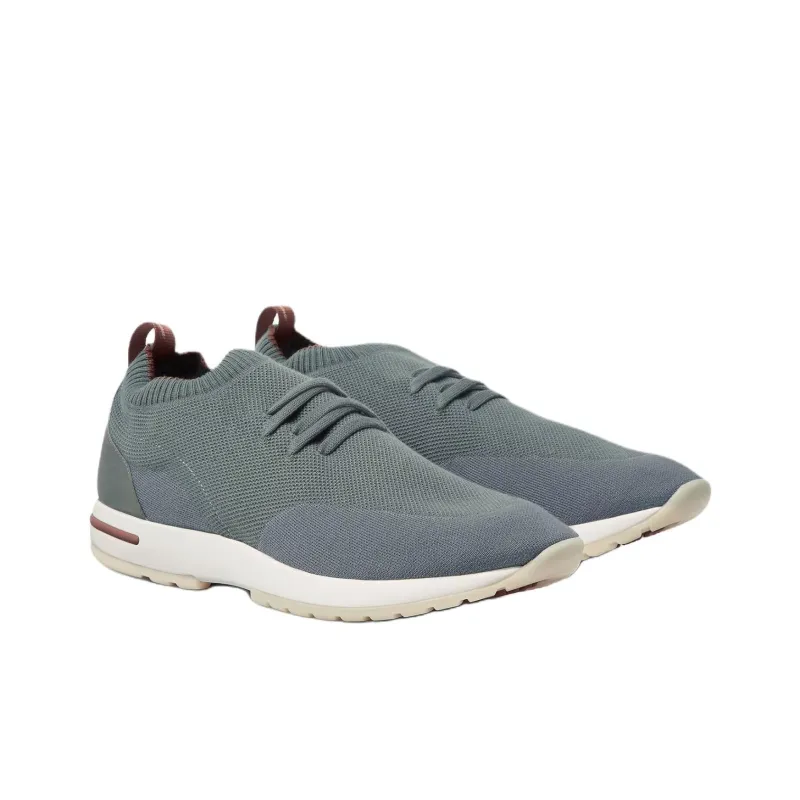 Loro Piana 360 LP Flexy Walk Low Top Casual Shoes Men's Gray Green-1