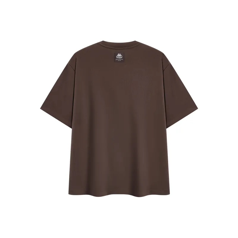 Kappa PLAYER T Shirt Unisex Chocolate Dark Brown-1