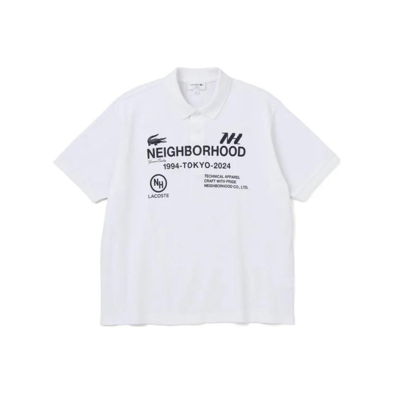 Neighborhood X LACOSTE NEIGHBORHOOD Co-brand Polo Shirts Men White-0