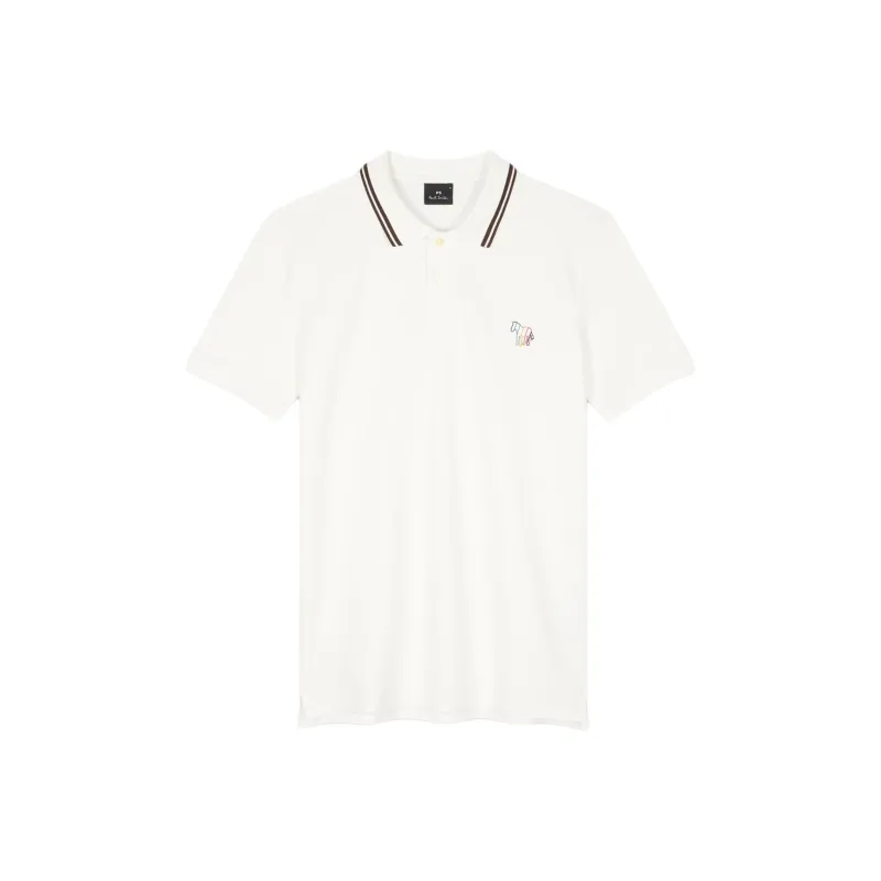 Paul Smith Broad Stripe Zebra Polo Shirt-0