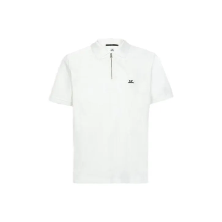 C.P.Company Polo Shirts Men White-0