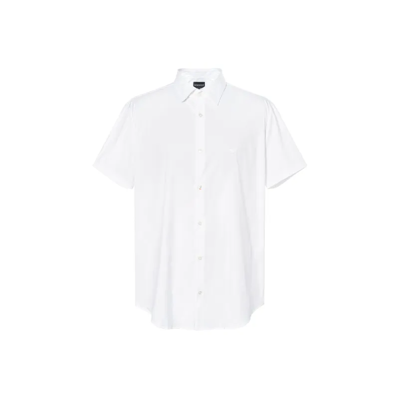 EMPORIO ARMANI SS22 Cotton Regular Fit Short Sleeve Men's Shirt-0