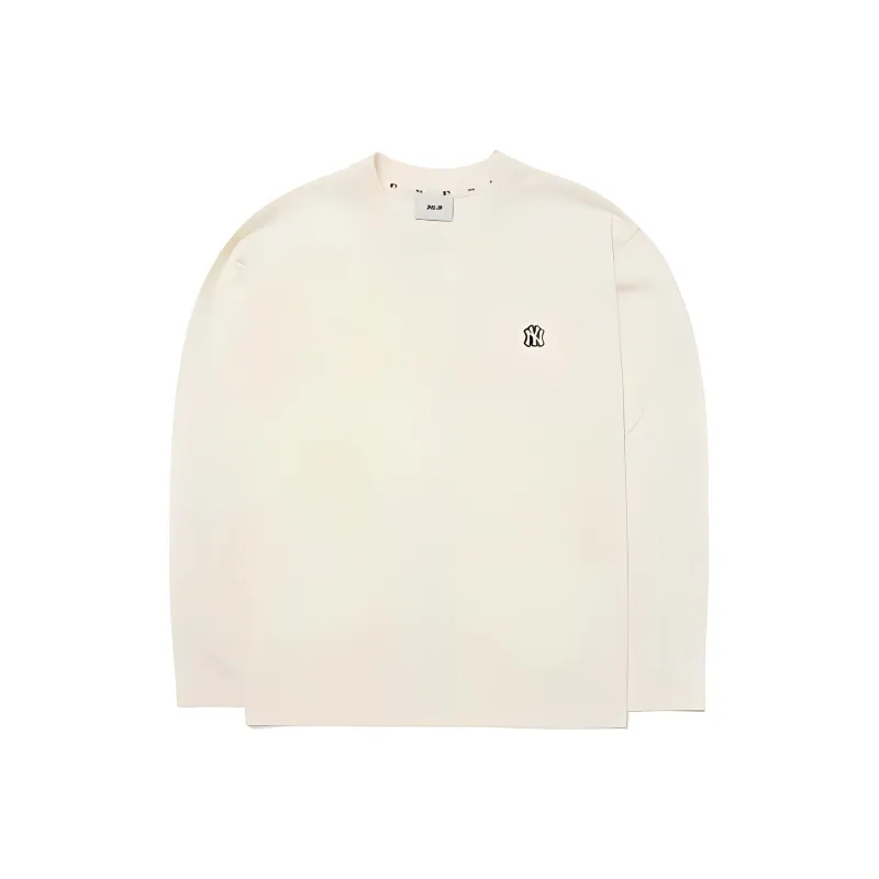 MLB Base Logo T Shirts Unisex Cream-0