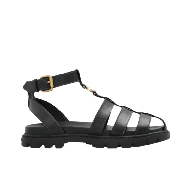 COACH Sclupt Roman Sandals Women's Black-1
