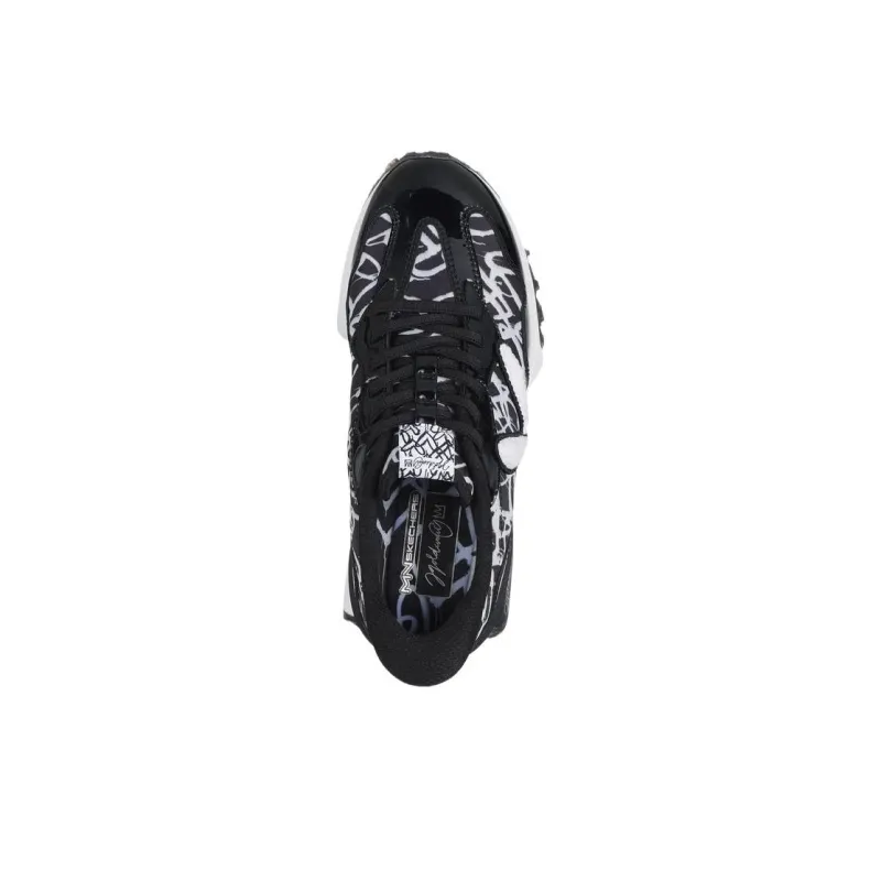James Goldcrown x Skechers Anti Slip Wear Resistant Low Top Casual Shoes Women's Black-4