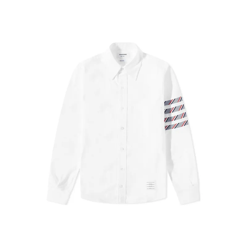 THOM BROWNE 4 Bar Striped Buttoned Shirt-0
