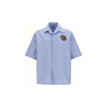 KENZO Orange Hawaiian Shirt