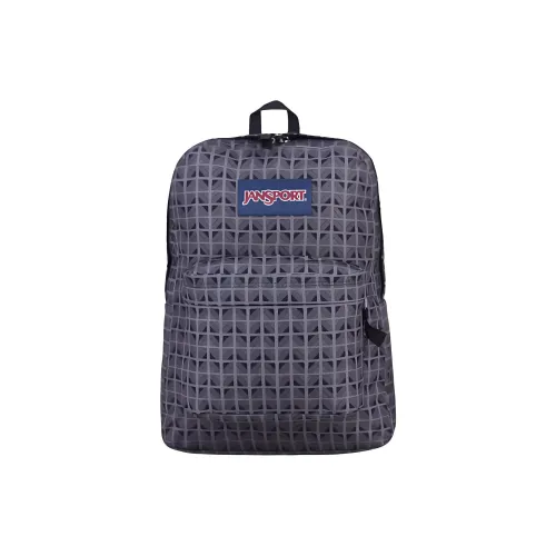 JanSport Polyester Backpack Medium Size Unisex Glass Grid