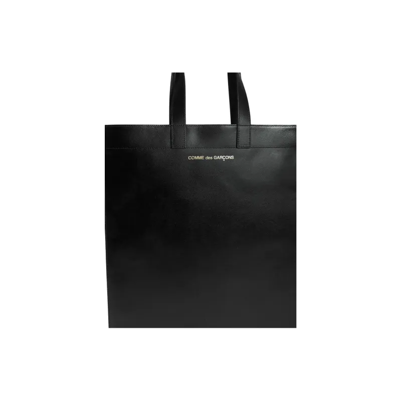 CDG Play Leather Tote Bag Shopping Bag Handbag Regular Women's Black-3