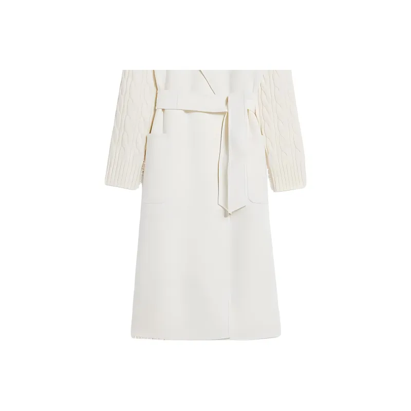 MaxMara Coat Women's Ivory White-5