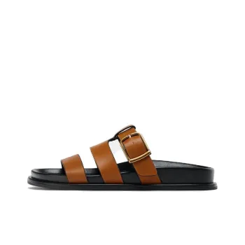 ZARA Slide Slippers Women's Brown