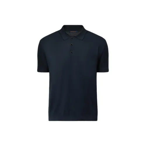 LOUIS VUITTON SS25 Polo Shirt Men's Dark Blue