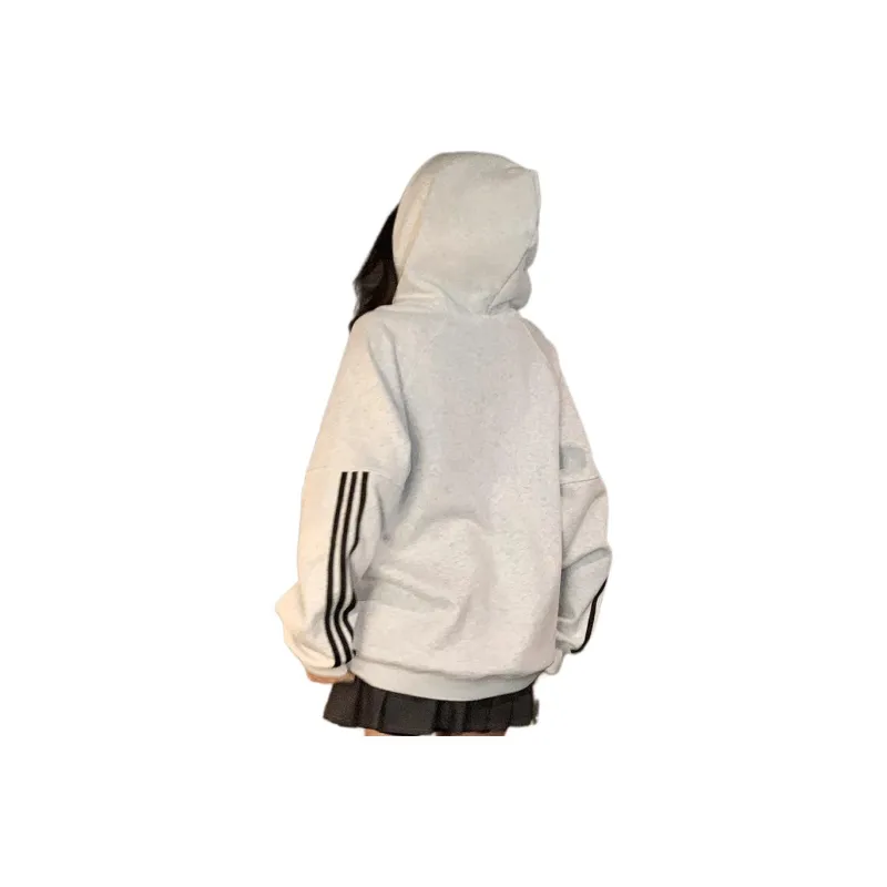 Mu Xiao Xin Sweatshirt Unisex White Gray-4
