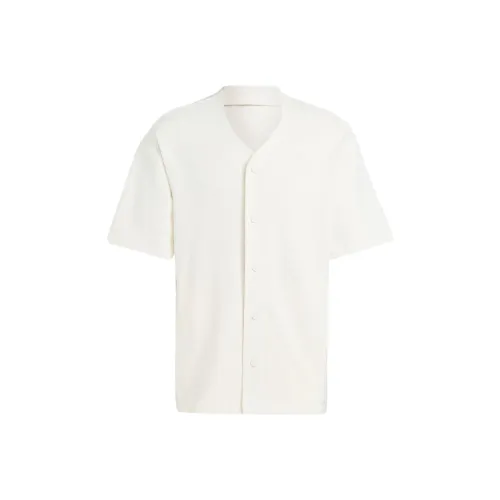 adidas freak Lounge Piqué Terry Baseball Shirt Men's White