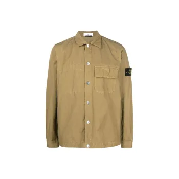STONE ISLAND Shirts Men Khaki