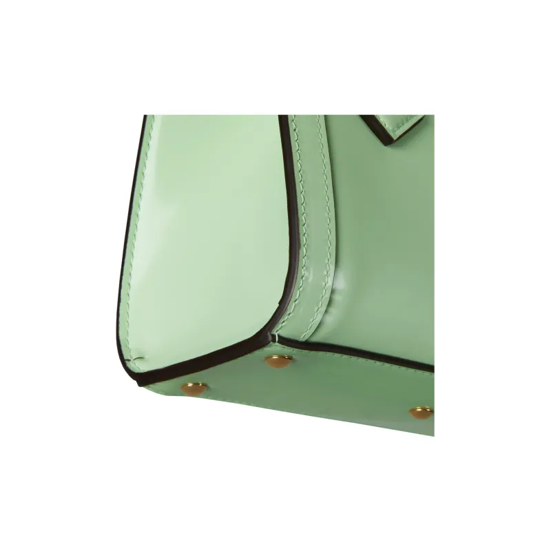 GUCCI Diana Polished Leather Tote Bag, Shopping Bag, Shoulder Bag, Handbag Mini Women's Light Green-6