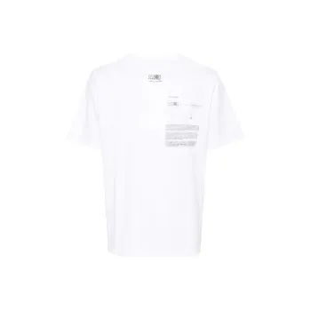MM6 Maison Margiela Numbers motif Cotton T shirt