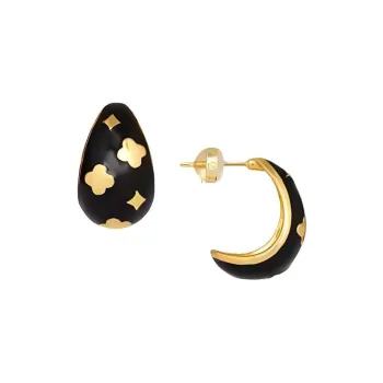 Oups! Museum Adventure Collection 925 Sterling Silver Niche Refined Premium Hoop Earrings, Box Women's