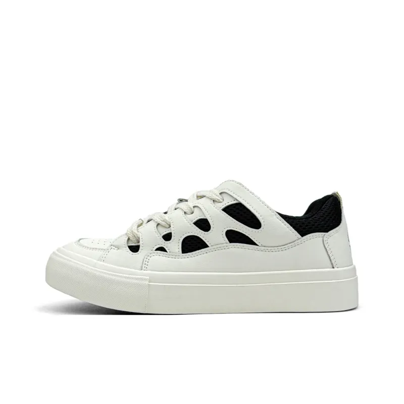 Mengsai Anti Slip Wear Resistant Low Top Skateboard Shoes Men's Black-1
