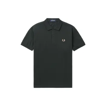 FRED PERRY Laurel Wreath embroidered Cotton Polo Shirt