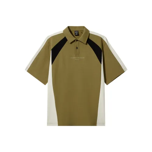 Cabbeen Polo Shirts Men Cameo Brown Green 28